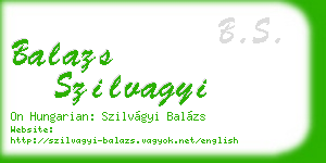 balazs szilvagyi business card