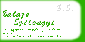 balazs szilvagyi business card